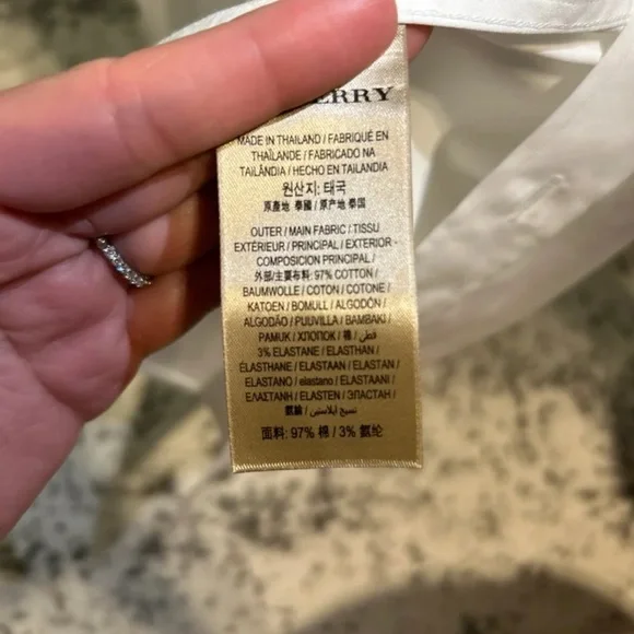 Men Burberry long sleeve shirt - Picture 2 of 3